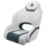 Relaxn Seat Reef Series - White with Dark Grey Crosshatch