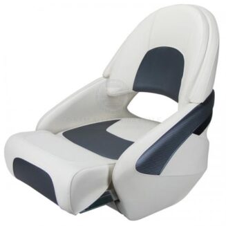 Relaxn Seat Offshore Series White Grey and Black Carbon with Cover