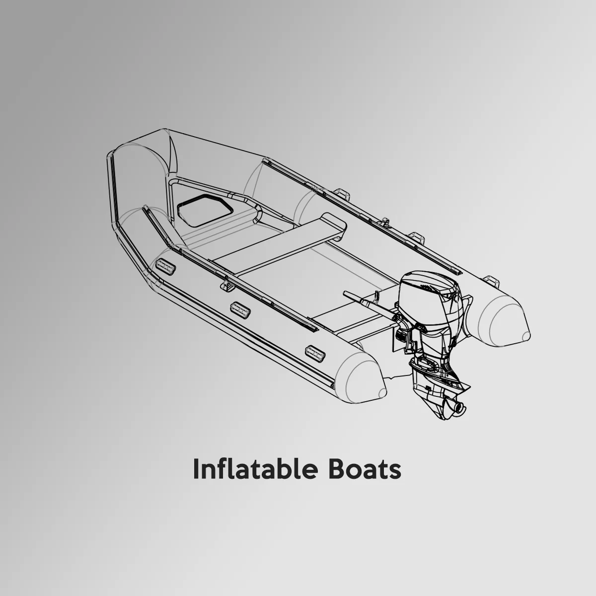 OCEANSOUTH Trailerable Inflatable Boat Covers