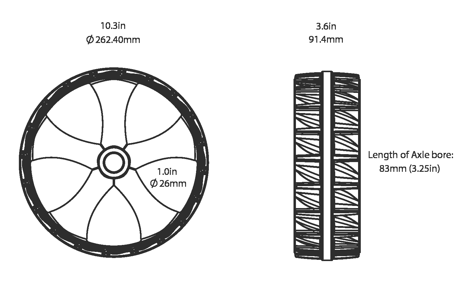 Railblaza C-Tug Replacement Wheels