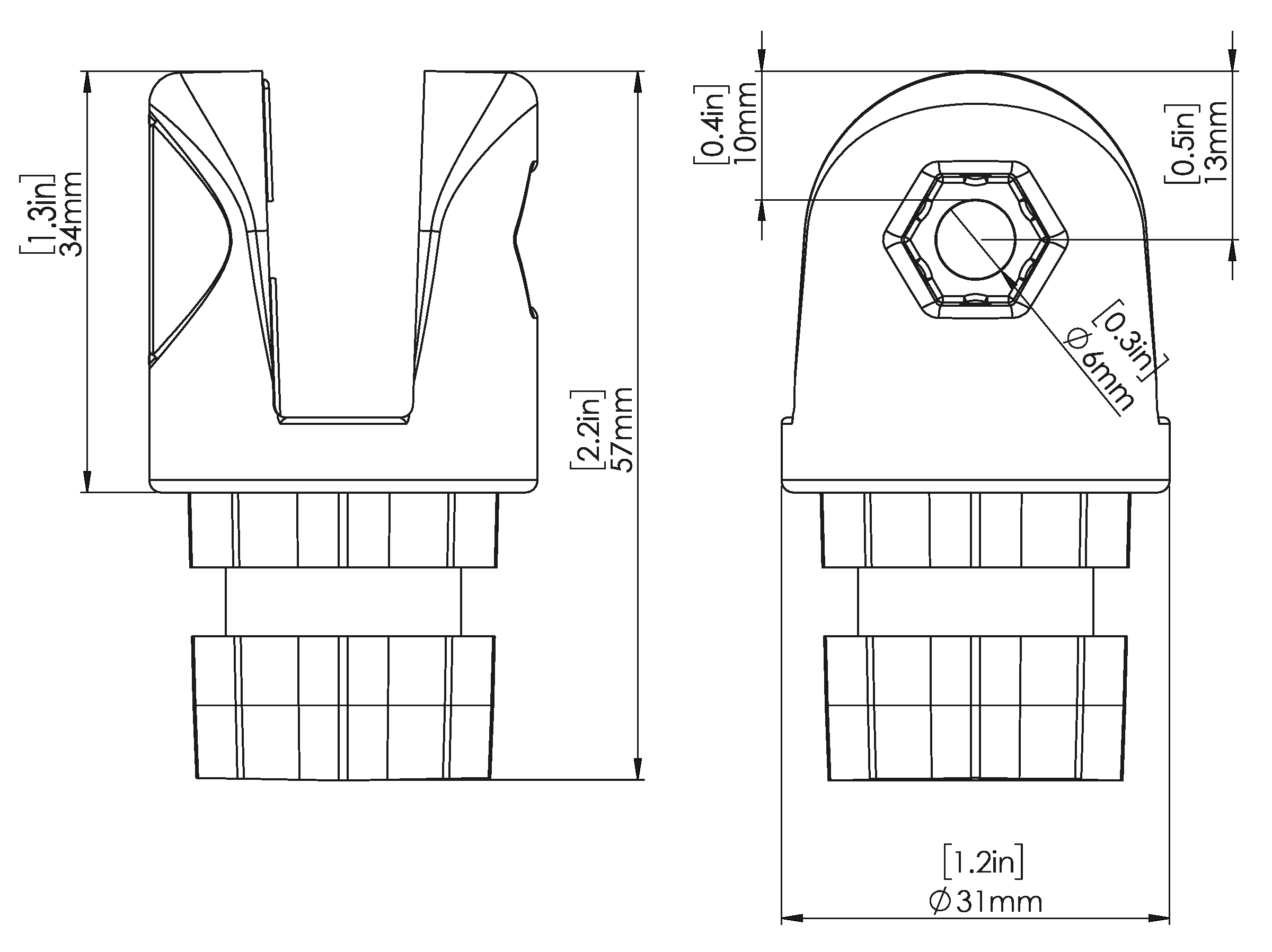 Railblaza Clevis Bimini Support