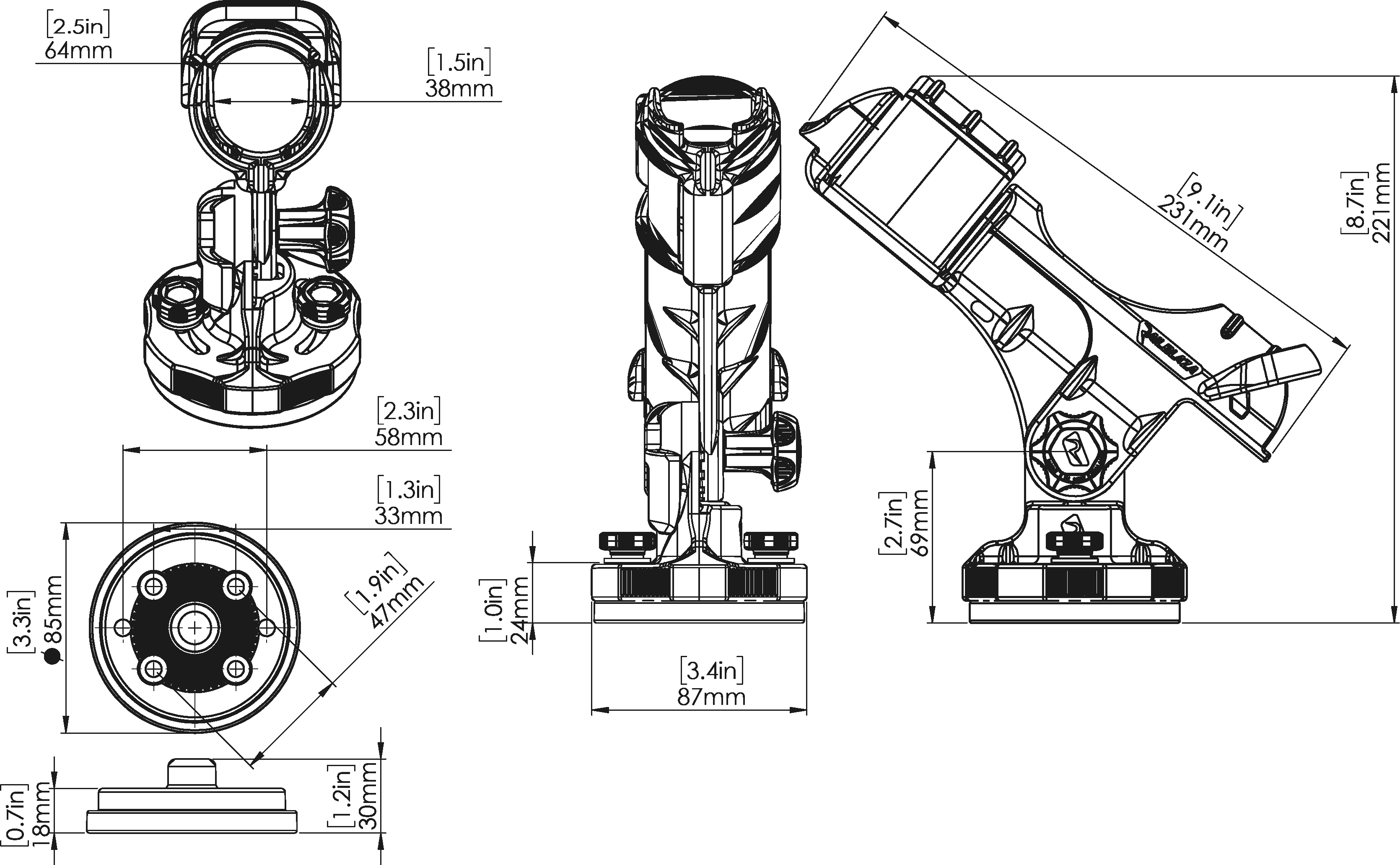 Railblaza HEXX Rod Holder