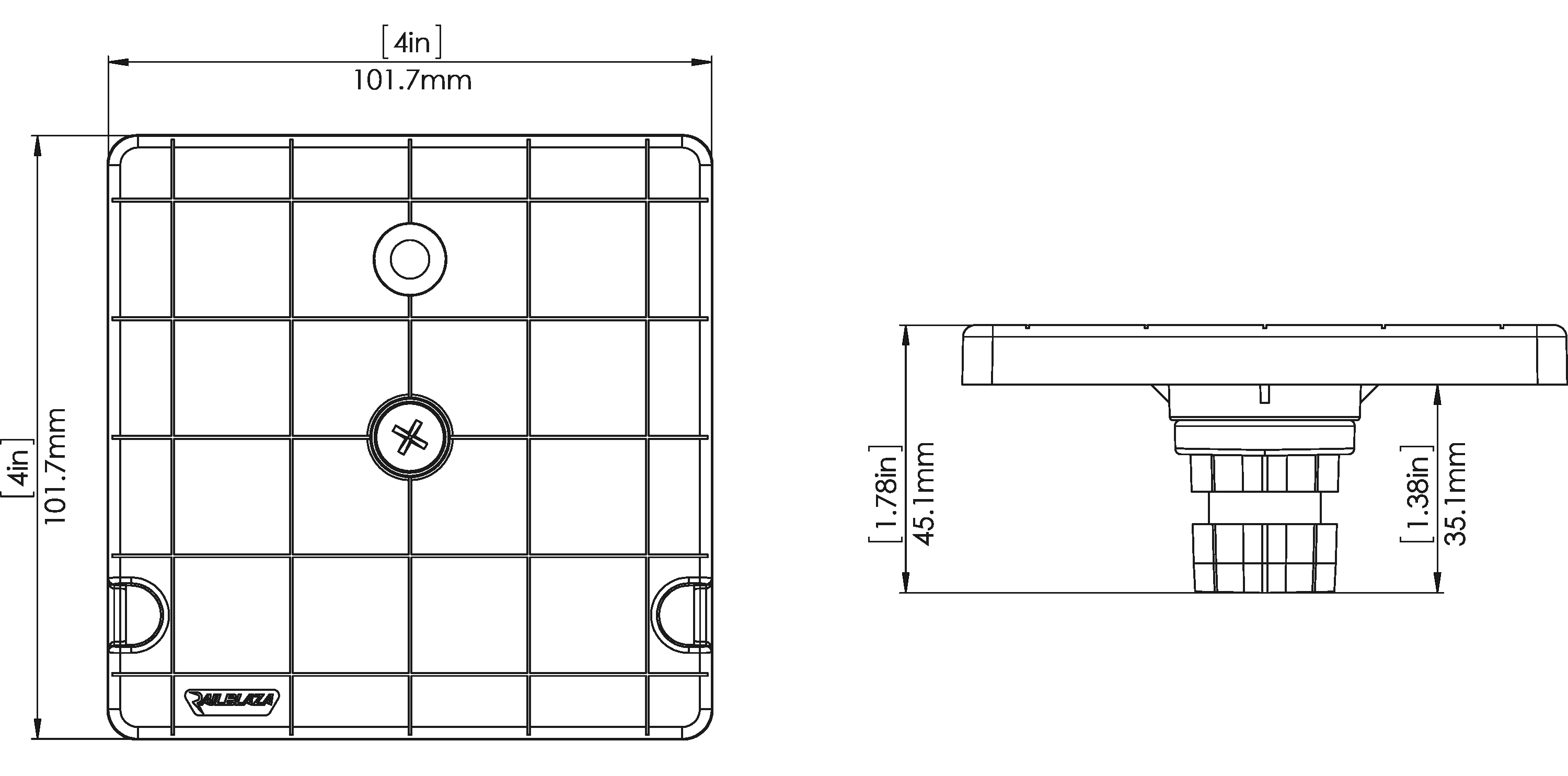 Railblaza Rotating Platform S