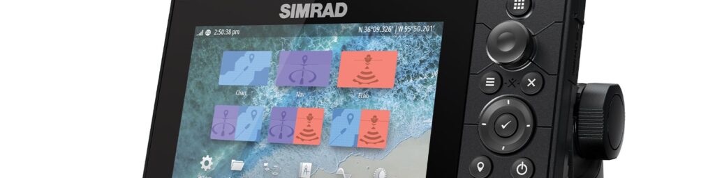 Simrad Cruise 5 with Aus/NZ C-MAP chart and 83/200 Transducer