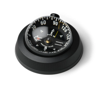 Silva 85mm Surface Mount Compass with Light - Powerboat Compass With Memory Ring and Light