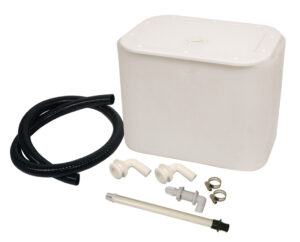 Johnson 30 Litre Live Bait Tank with Plumbing Kit & Deluxe Hatch