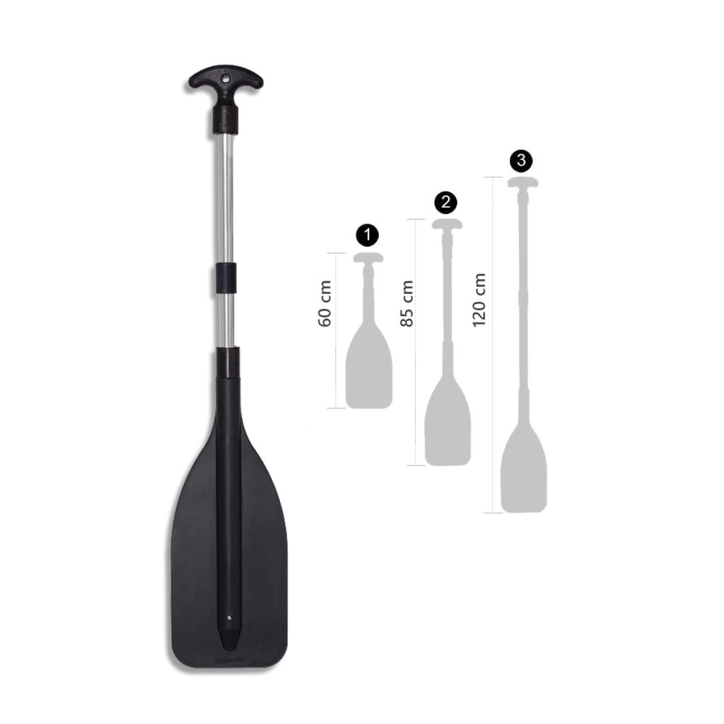 OCEANSOUTH Telescopic 3 Part Paddle with T Grid - 600-1200mm