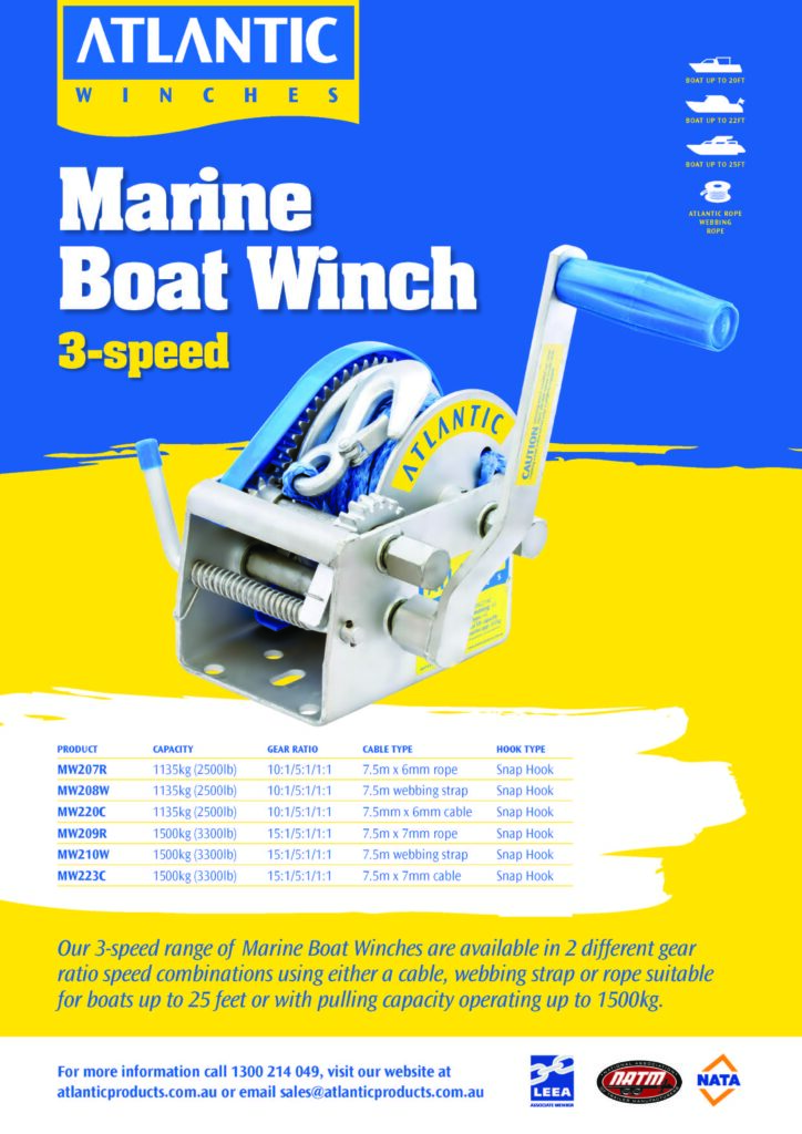 ATLANTIC Marine Winches - Rope Winches