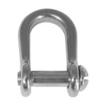 BLA Standard D Shackle - 316 Grade Pressed Stainless Steel Slotted Pin