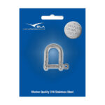 BLA Standard D Shackle - 316 Grade Stainless Steel Captive Pin