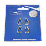 BLA Thimbles - 304 Grade Pressed Stainless Steel