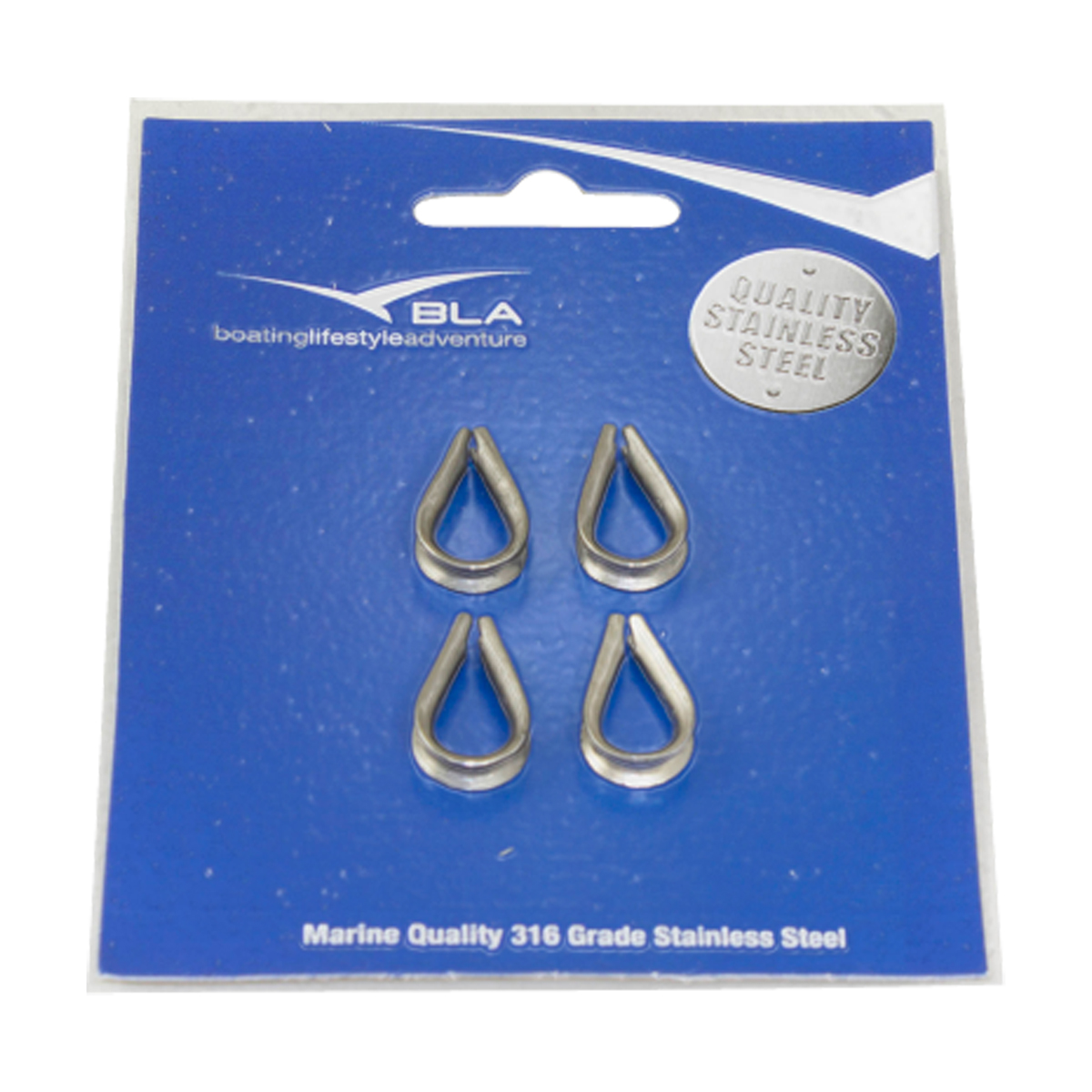 BLA Thimbles - 304 Grade Pressed Stainless Steel