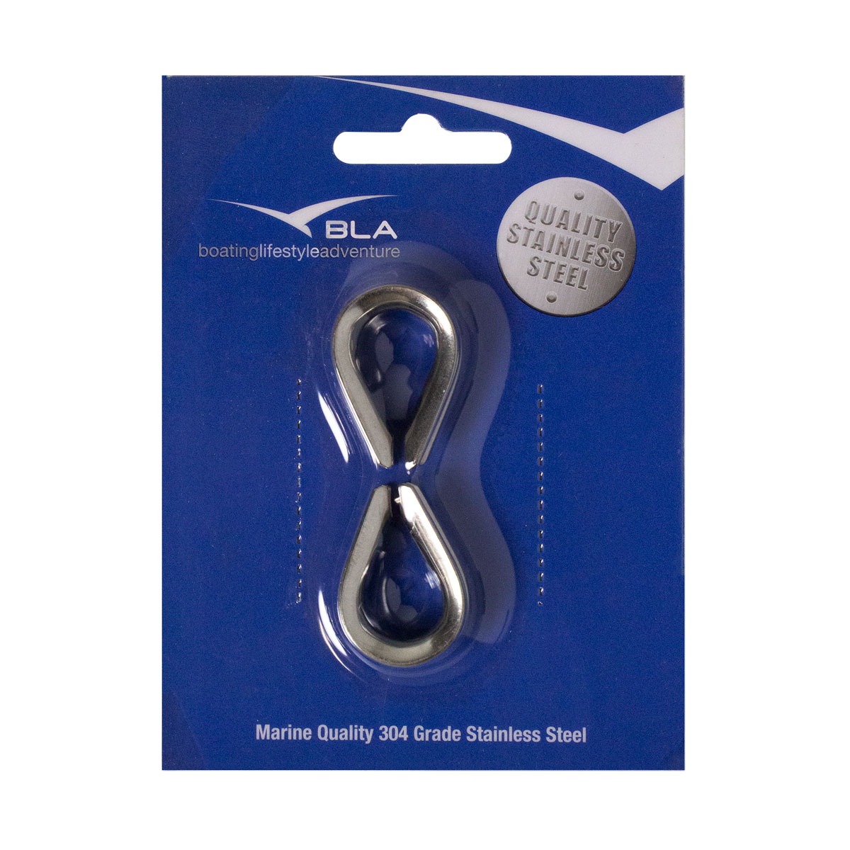 BLA Thimbles - 304 Grade Pressed Stainless Steel