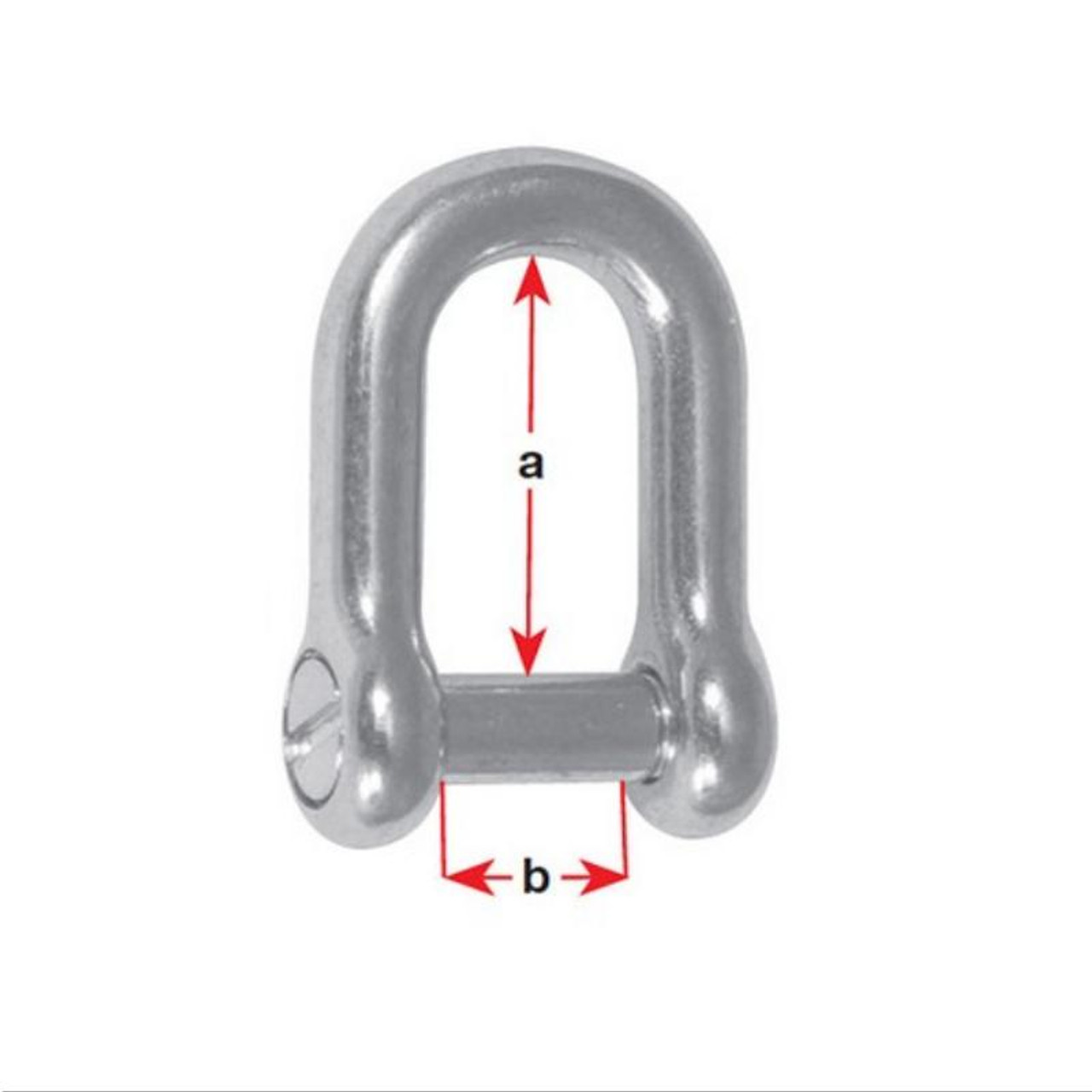 BLA D Shackle - Stainless Steel Countersunk Pin