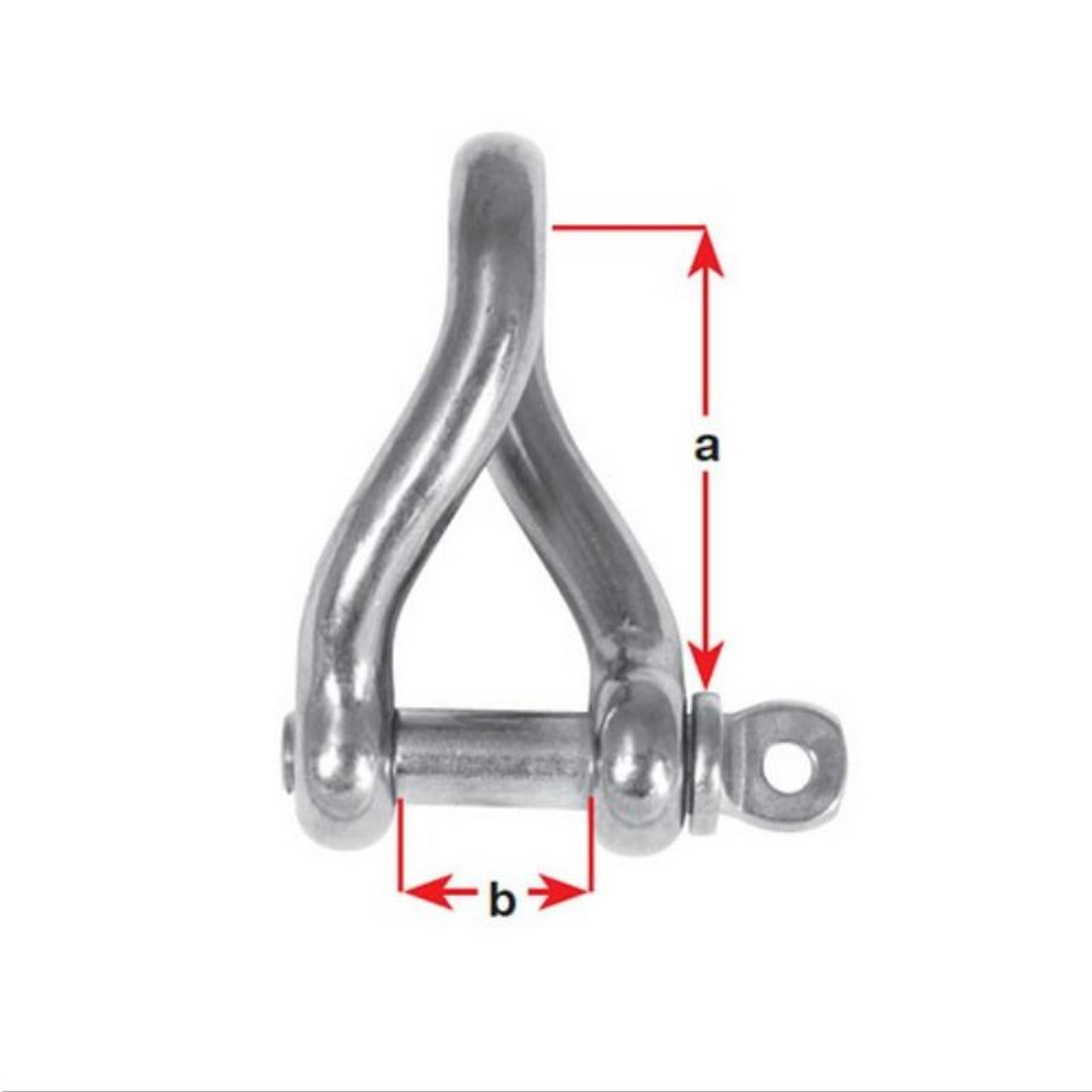 BLA Twisted Shackles - 316 Grade Stainless Steel