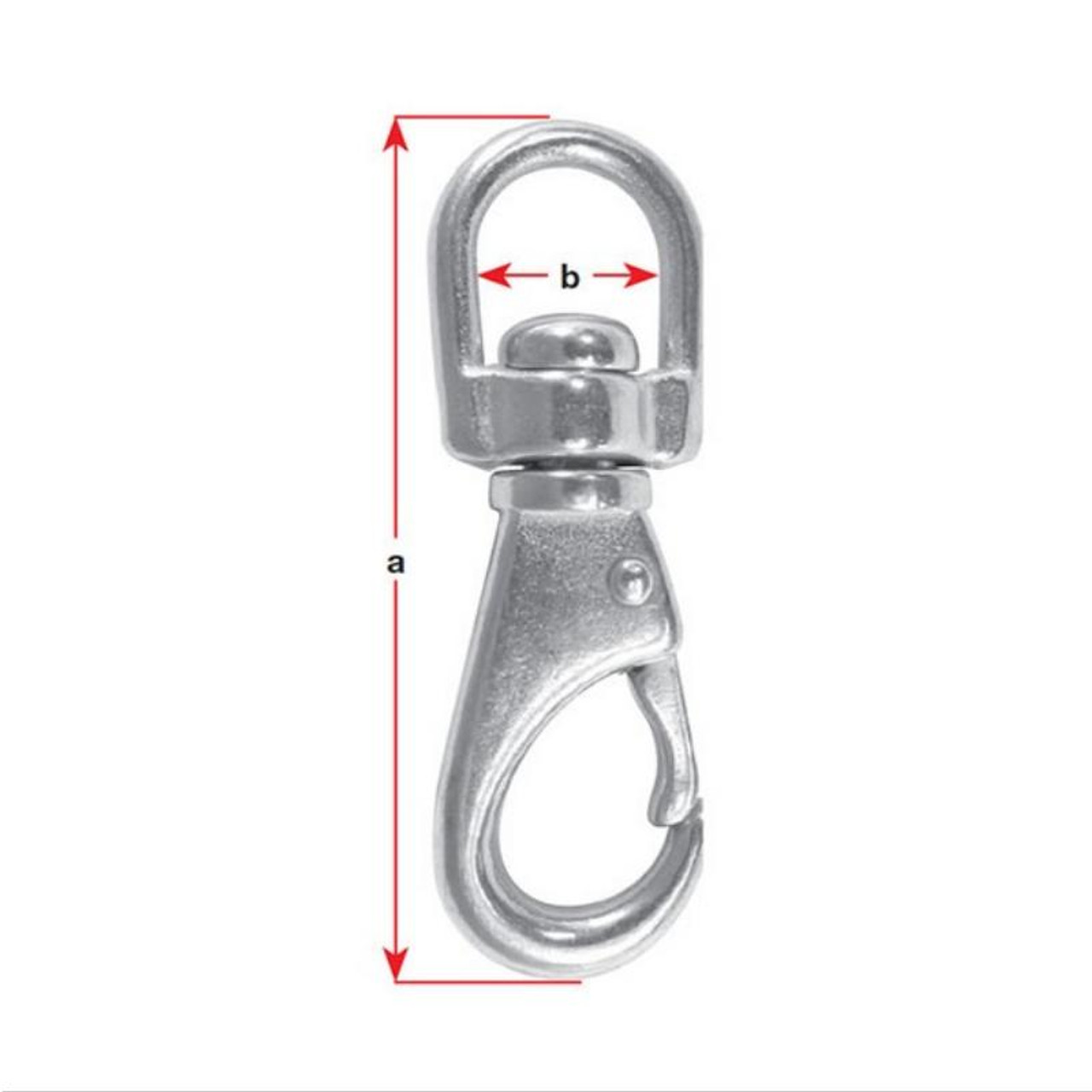 BLA Swivel Eye Snap Hooks - 316 Grade Stainless Steel