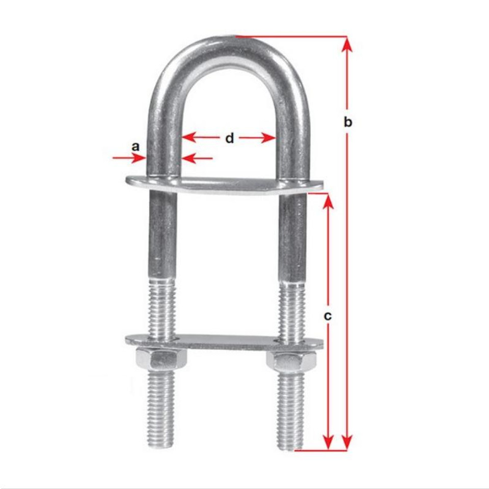 BLA U Bolts - 316 Grade Stainless Steel