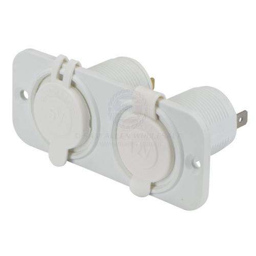 Relaxn Power Outlet and Dual USB Charger Combo - Flush Mount - Image 4
