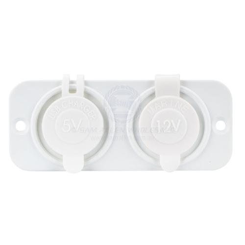 Relaxn Power Outlet and Dual USB Charger Combo - Flush Mount - Image 5
