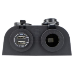 Relaxn Power Outlet and Dual USB Charger Combo - Surface Mount
