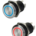 RELAXN Switch - 20A Stainless Steel Push Switch with LED Light Ring