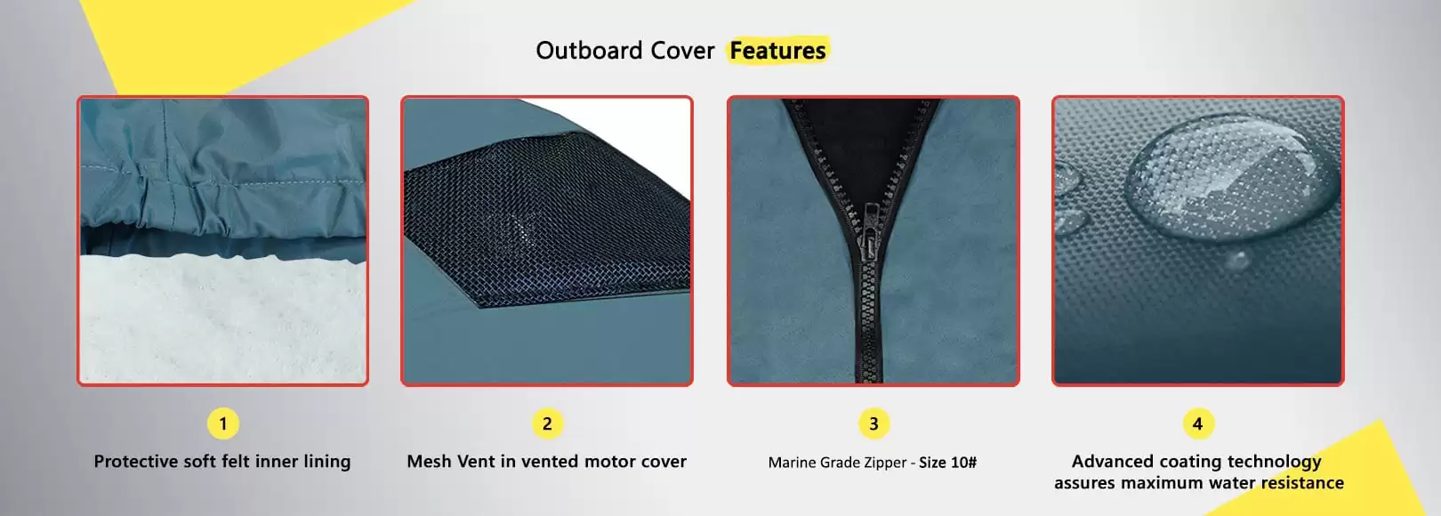 OCEANSOUTH Full Covers for Yamaha Outboards