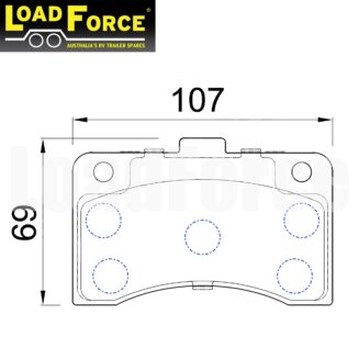 LoadForce Disc Pad Set Al-Ko mechanical 2016 on