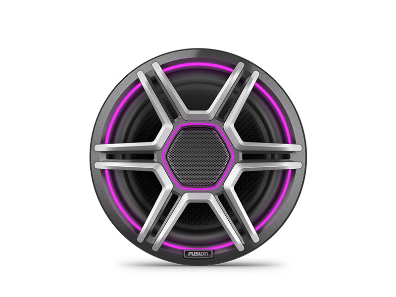 Fusion Apollo Speakers - 6.5 LED Marine Speakers with Sports White Grilles (2)