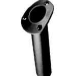 Rod Holder Flush Mount Angled Black - Plastic (192562)