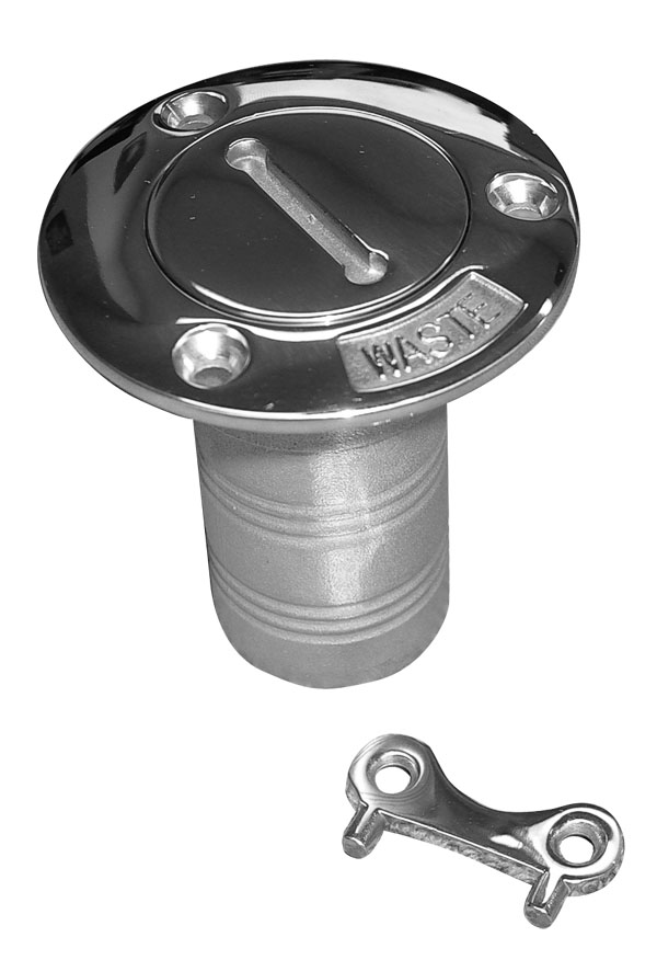 Stainless Steel Waste Deck Outlet with Key (29640)