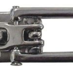Flat Mount Chrome Plated Brass Fastener (29704)