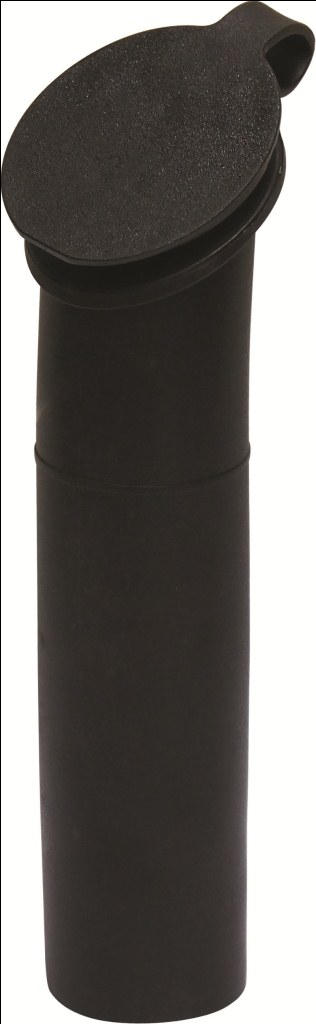 PVC Rod Holder Accessories - 30⁰ Black PVC Rod Holder Liner with Cap Suits  49126 (49127) - Online Boating Store - Boat Parts