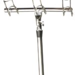 Stainless Steel 3 Rod Holder Port With Adjustable 3-Way Joint Rod Holder Mount