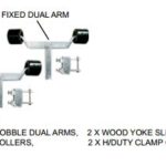Fixed Front Dual Arm Assy- 2” x 2”