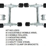 8 Adj Wobble Roller Assy- 4” x 2”